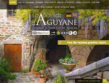 Tablet Screenshot of bastide-aguyane.com